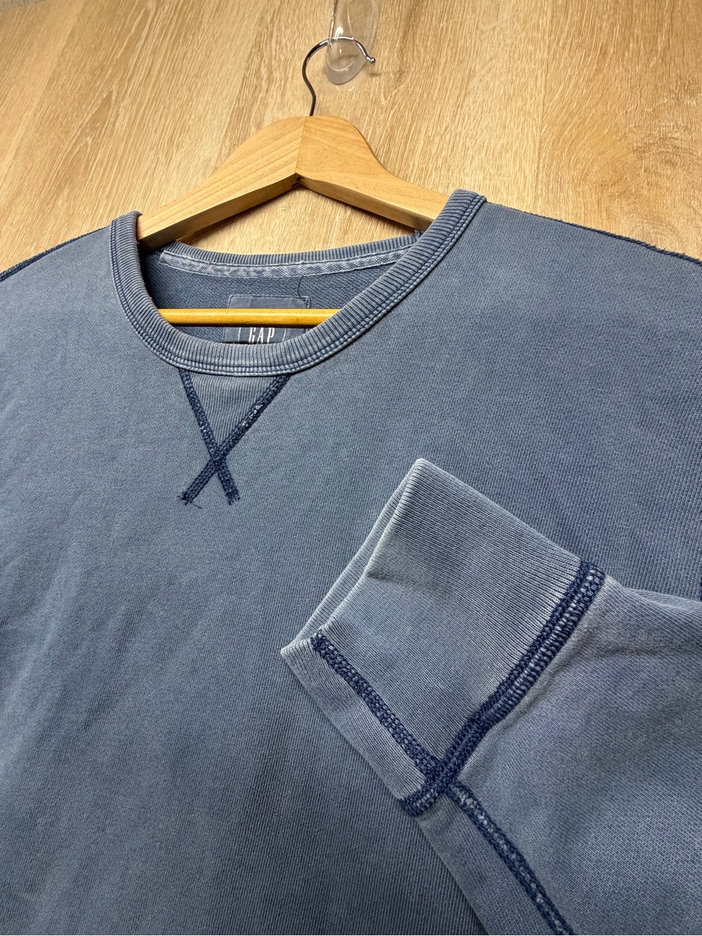 GAP Faded Slate Blue Crewneck Sweatshirt